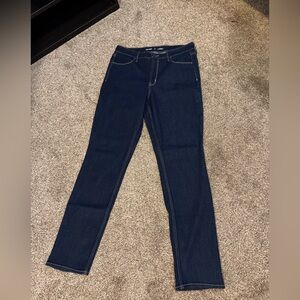 Old Navy Dark Blue Women's High Rise Straight Jean